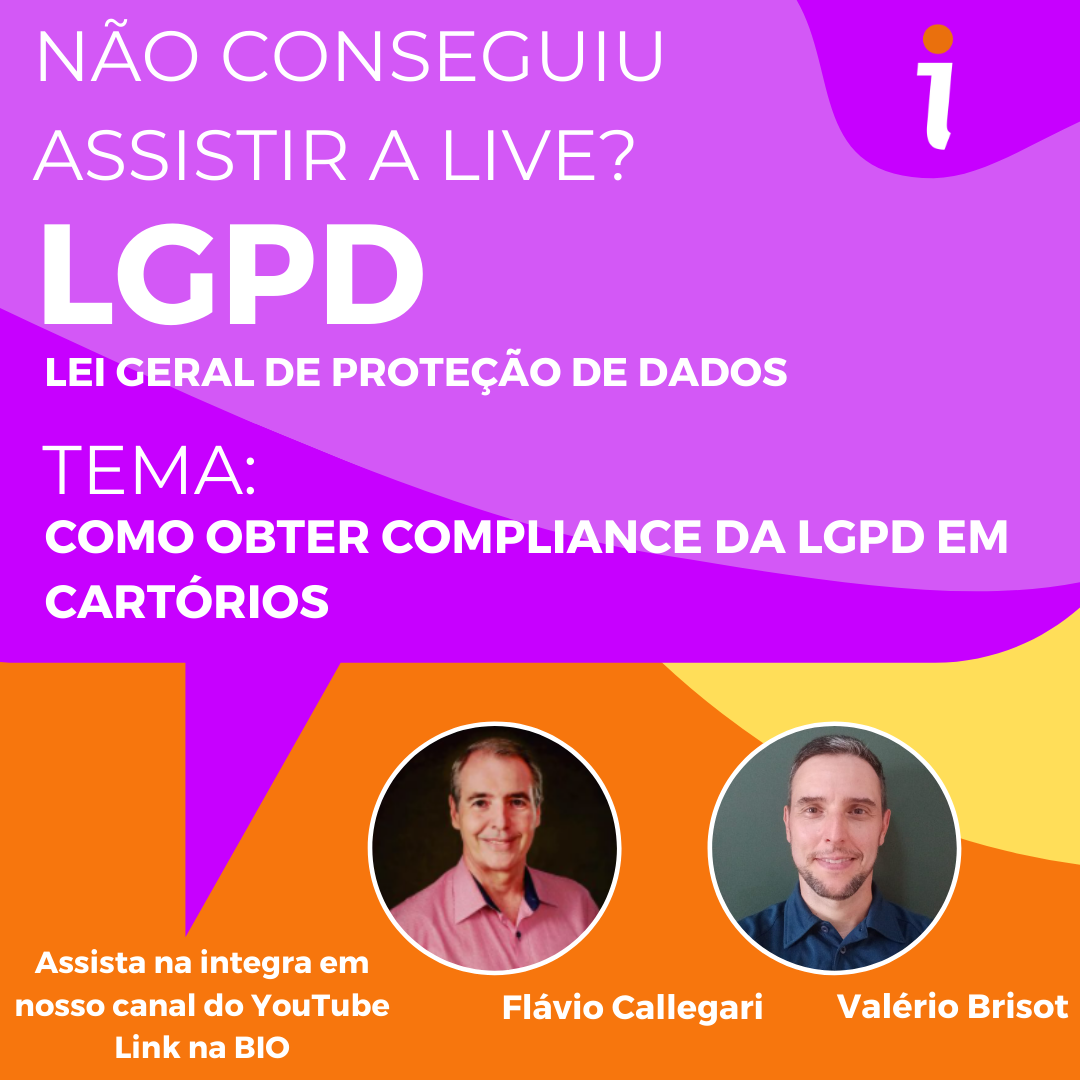 LIVE Completa - Como obter compliance da LGPD em cartórios